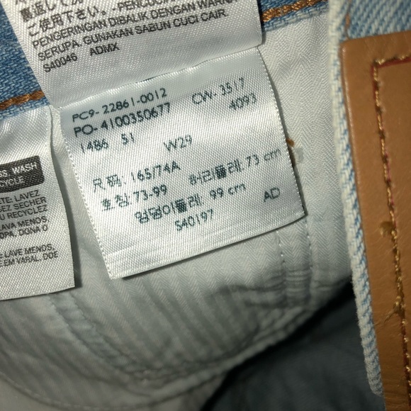 Levi’s rigid denim raw hem rip knee jeans - Picture 8 of 10